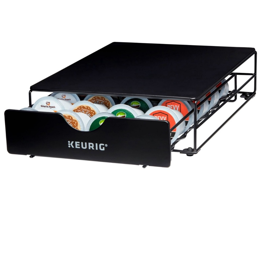 Keurig - 35 K-Cup Coffee Pods Slim Non-Rolling Storage Drawer - Black